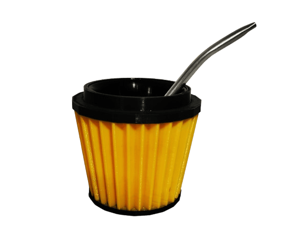 Mate Filtro Cónico Amarillo