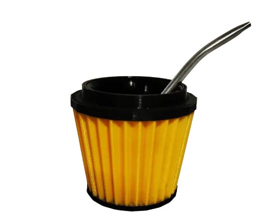 Mate Filtro Cónico Amarillo