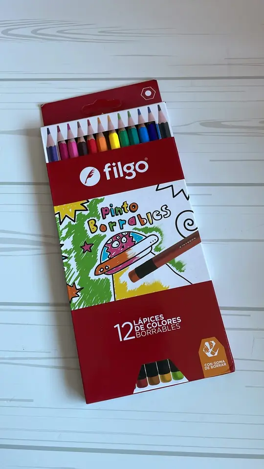 Lápices Filgo x12 Borrables.