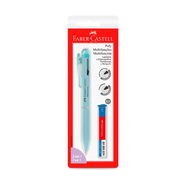 Blister 3 en 1 Boligrafo y Lapiz + Minas Faber-Castell