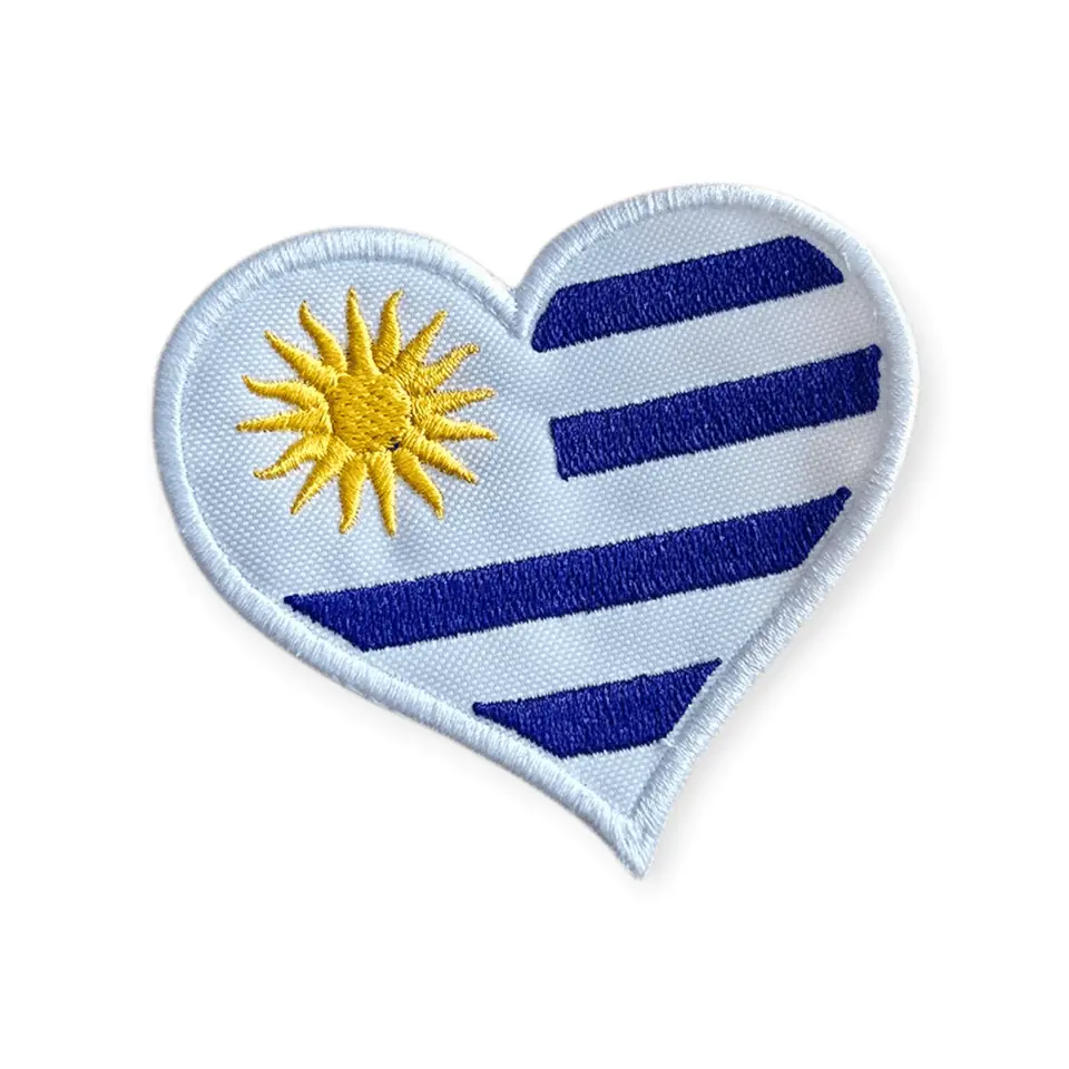 Parche de corazón Uruguay