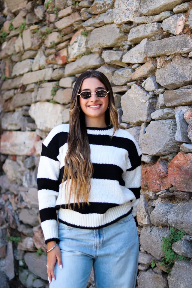 Buzo Lana Rayado