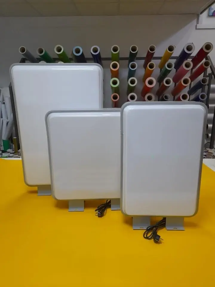 Luminoso Led Cuadrado - Rectangular Doble Faz