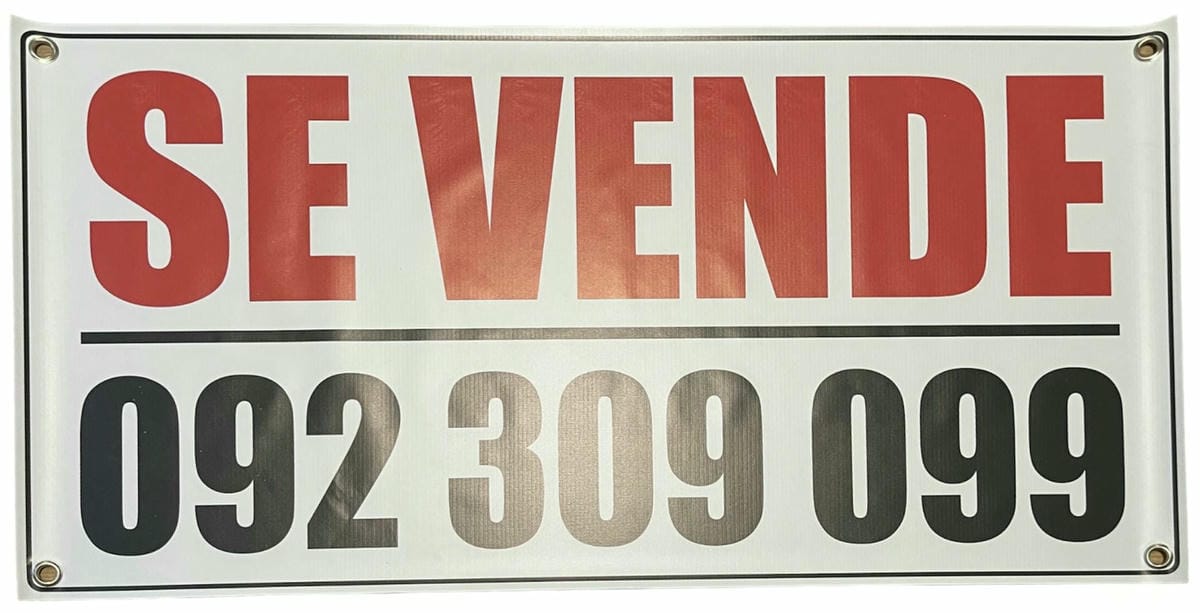 Cartel Lona Vendo o Alquilo
