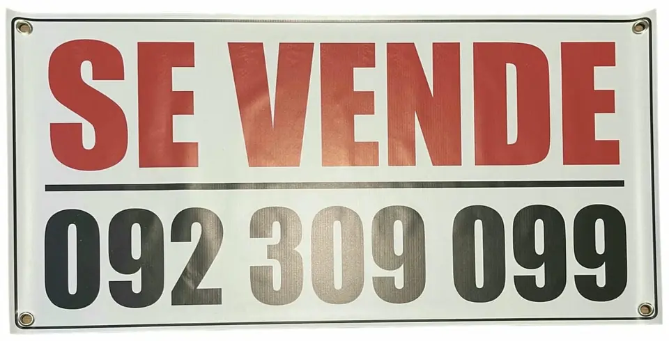Cartel Lona Vendo o Alquilo
