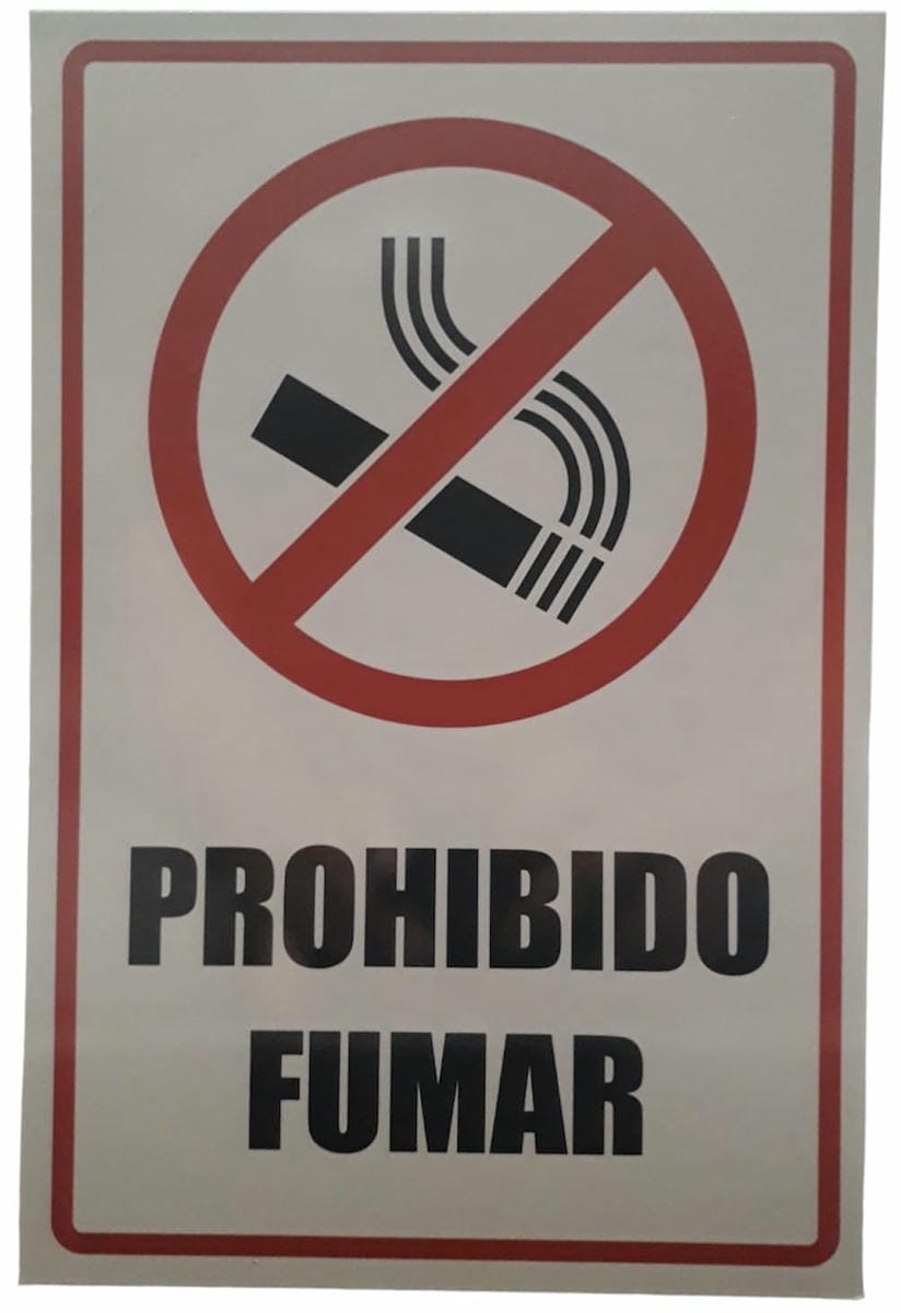 Prohibido Fumar (en Rigido)