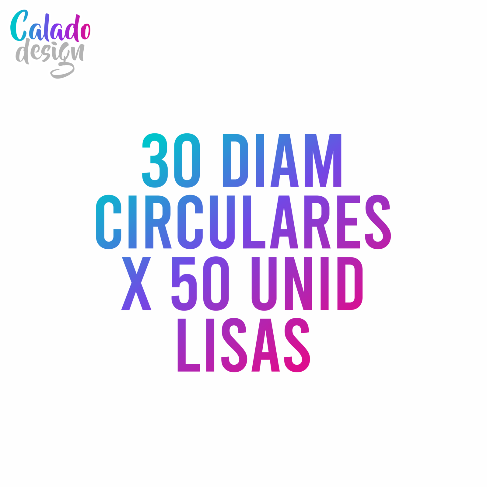50 bandejas circulares de 30 cm de diametro LISAS ( sin logo)