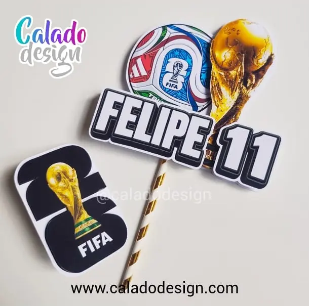 Caketopper mundial personalizado