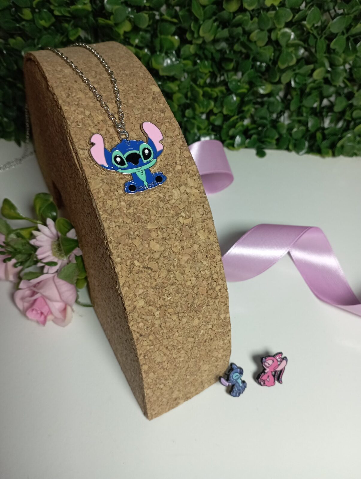 Set de Collar y Caravanas Stitch & Angel