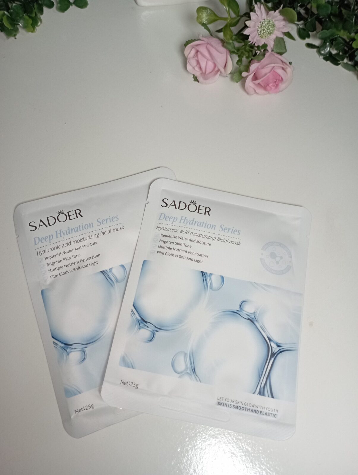 Mascarilla Facial Hidratante con Ácido Hialurónico