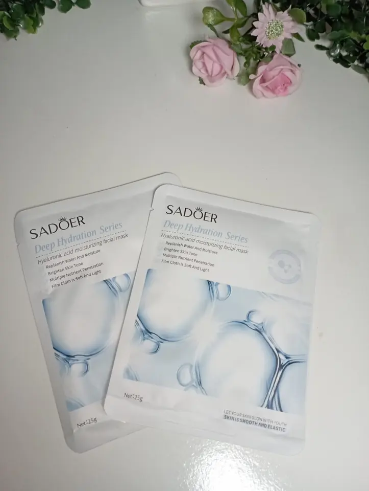 Mascarilla Facial Hidratante con Ácido Hialurónico