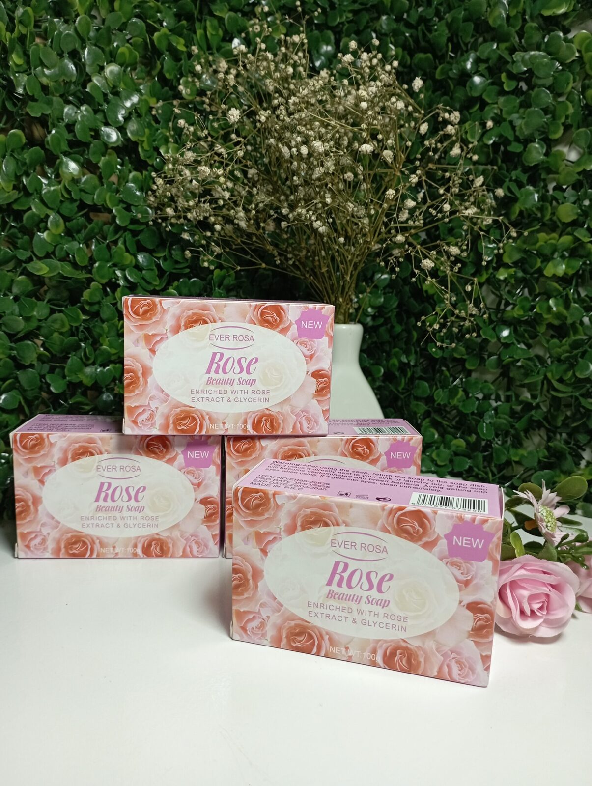 Jabón facial rosas