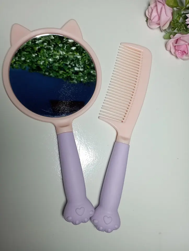 Set de Peine y Espejo con Diseño Encantador 🐾💖