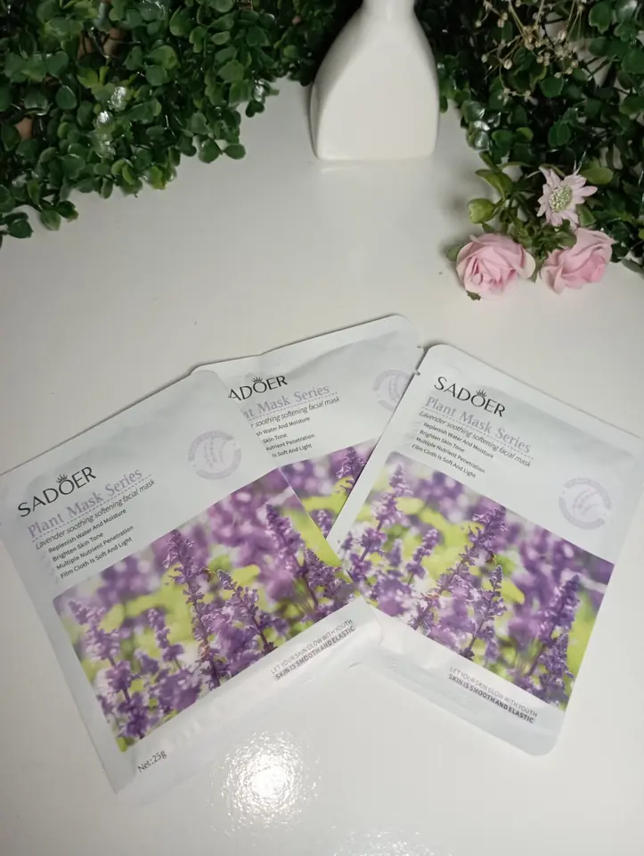 Mascarilla facial hidratante lavanda