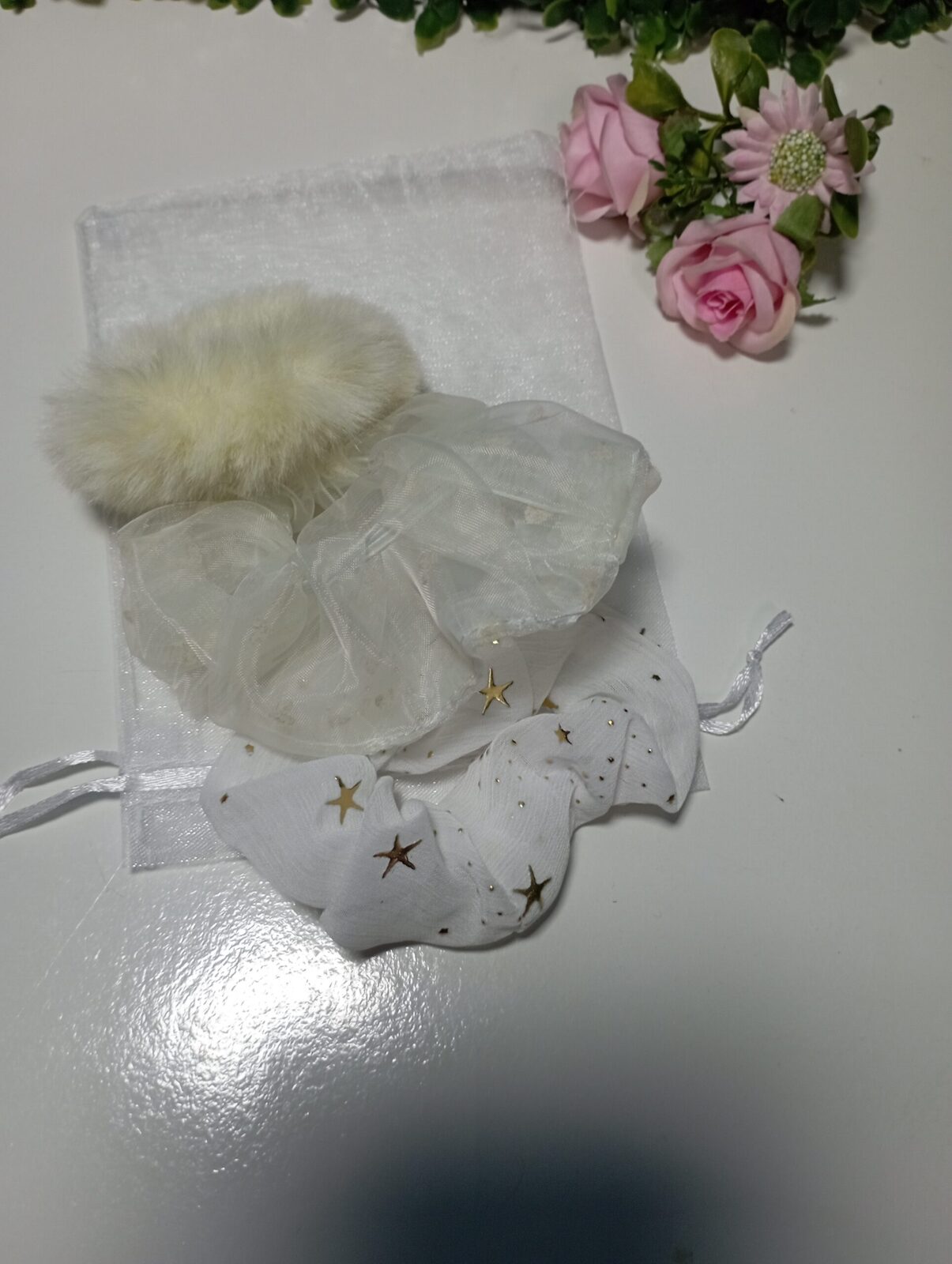 Set de colitas scrunchies