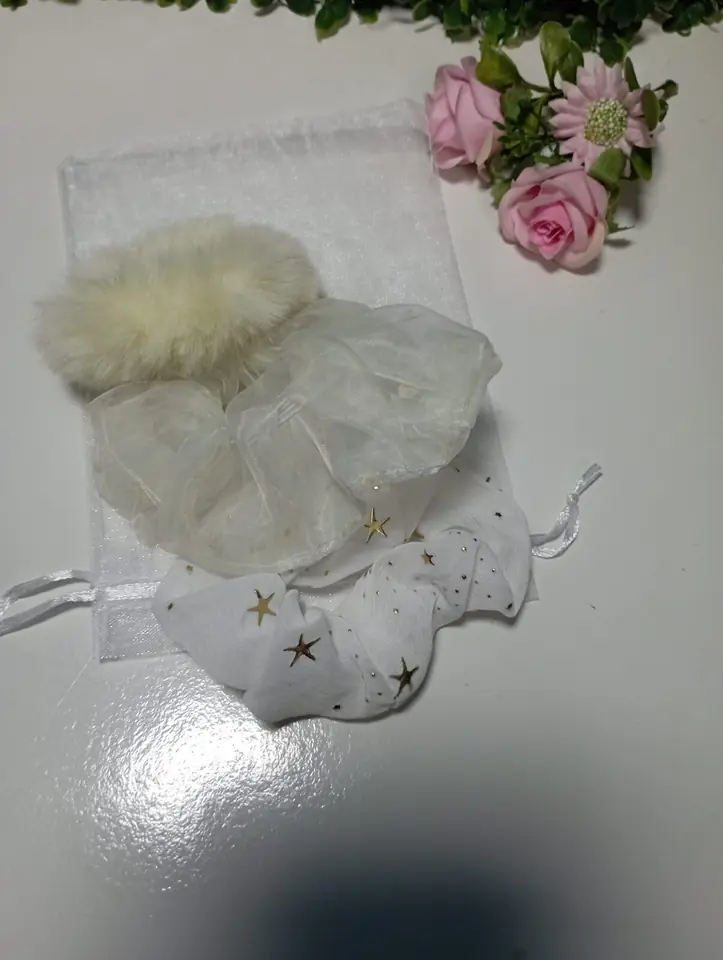 Set de colitas scrunchies