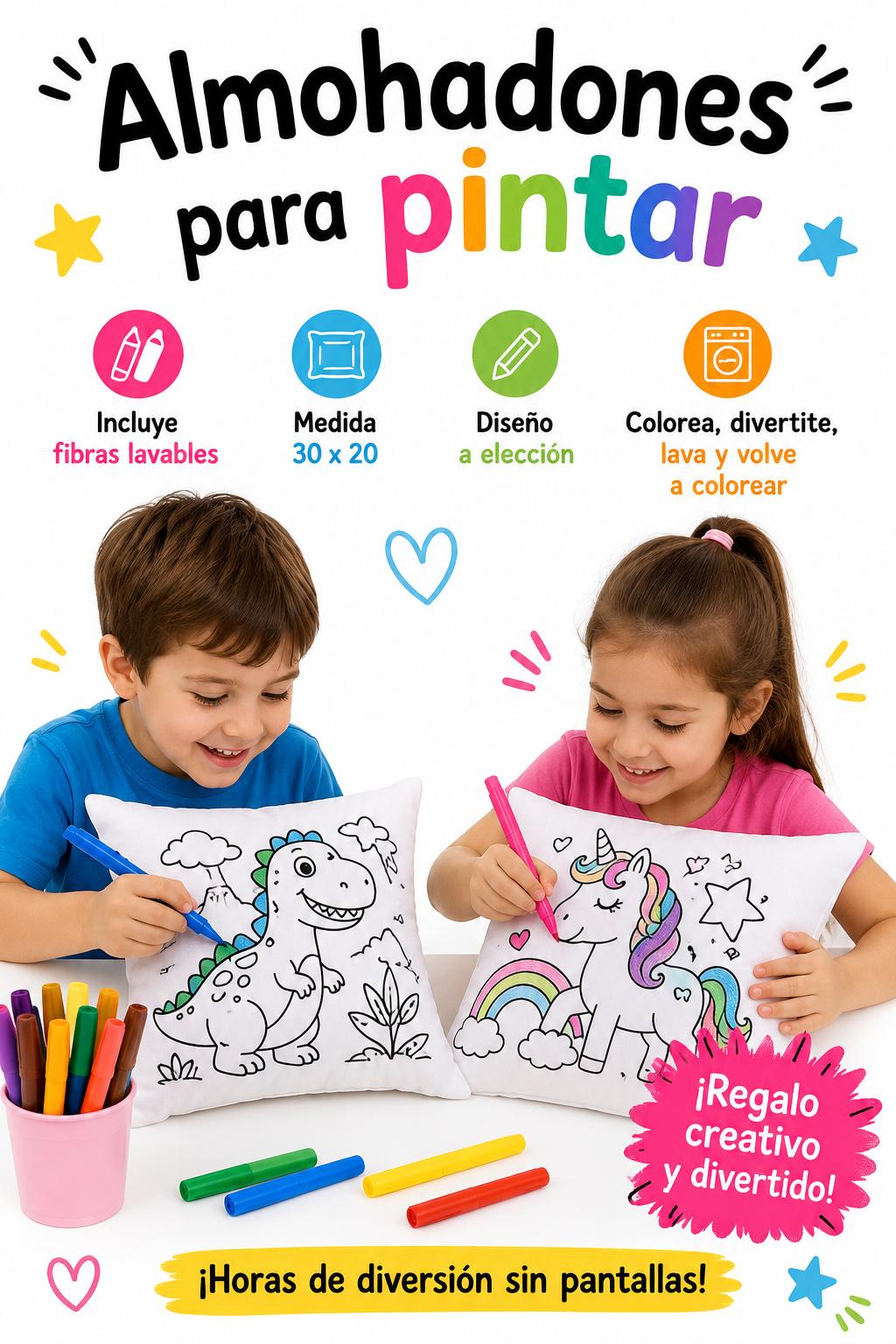 ALMOHADDONES PARA COLOREAR