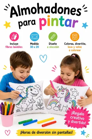 ALMOHADDONES PARA COLOREAR