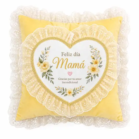 ALMOHADON CON PUNTILLA