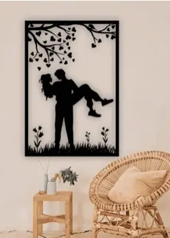 Cuadro enamorados version 4