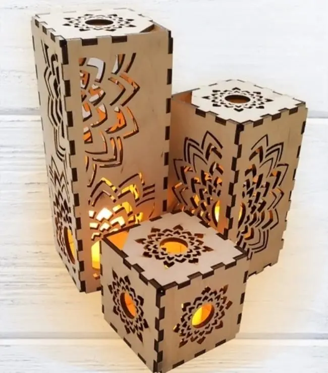 Lamparas porta velas x3