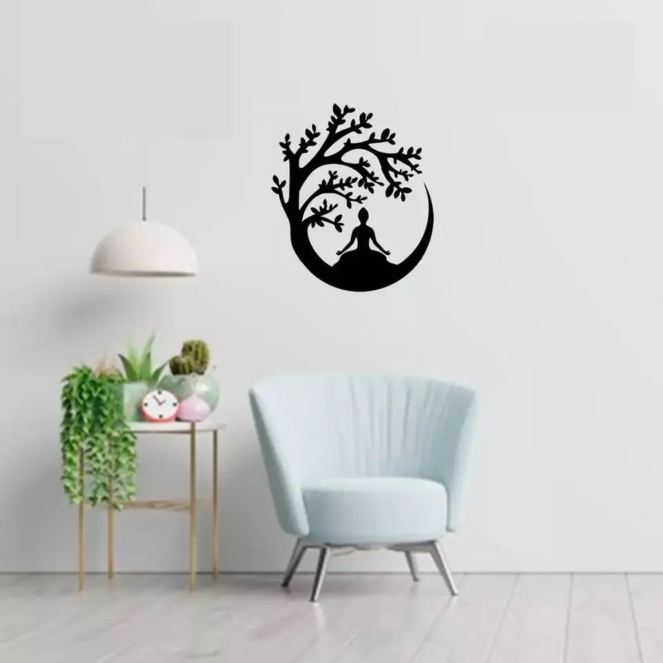 Cuadro decorativo Buda en el arbol diseño 2