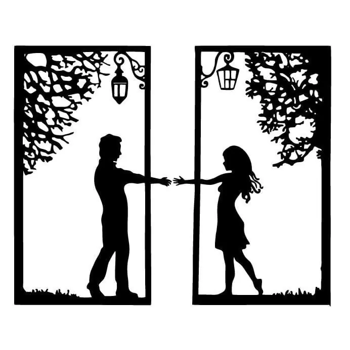 Cuadro enamorados version 4