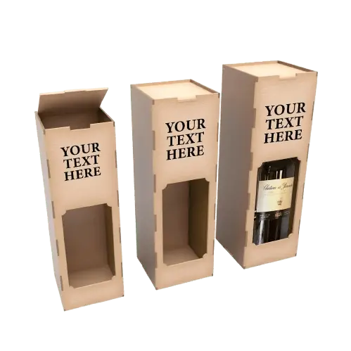 Caja para vino personalizable