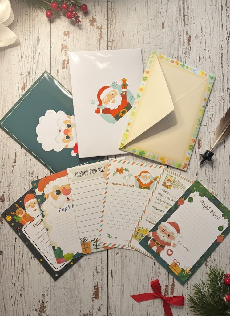 Set de cartas para Papá Noel