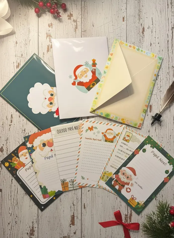 Set de cartas para Papá Noel