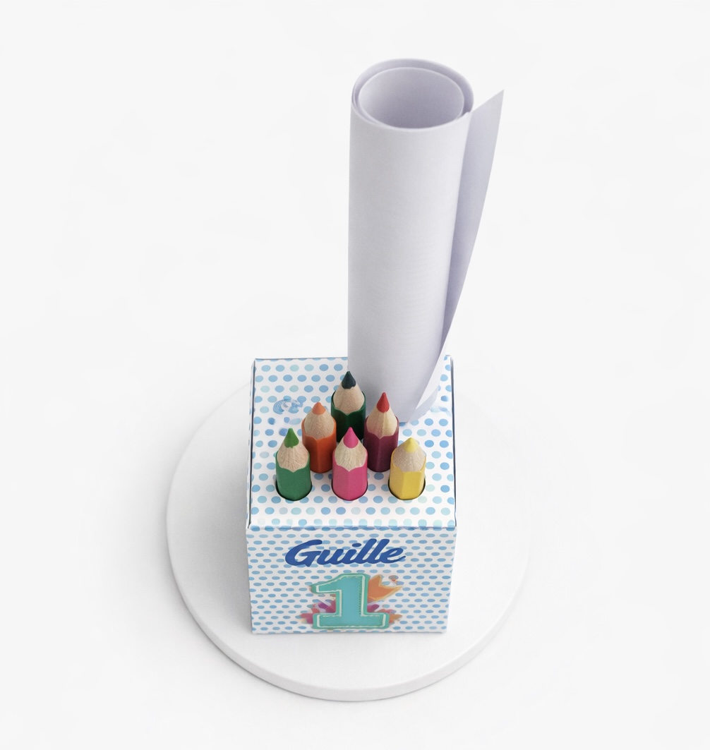 Cajita para colorear