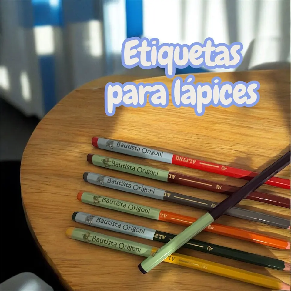 Etiquetas para lápices