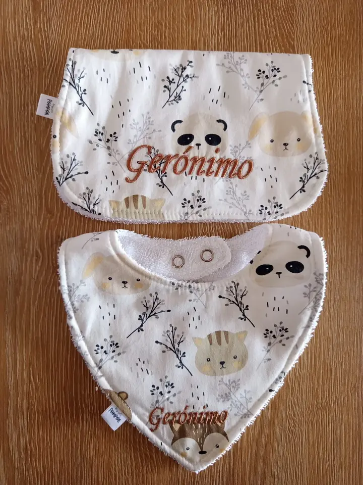 Babero y babita personalizado