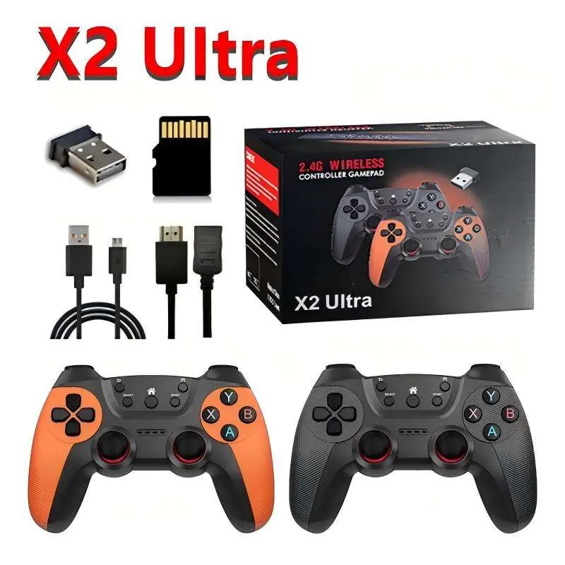 Game stick X2 ULTRA MANDOS RECARGABLES