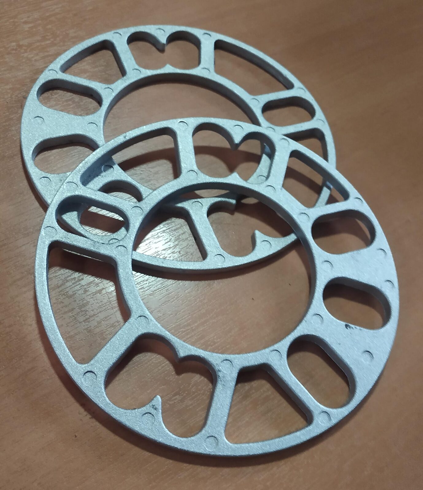 platina separadora 5mm para 4 o 5 agujeros