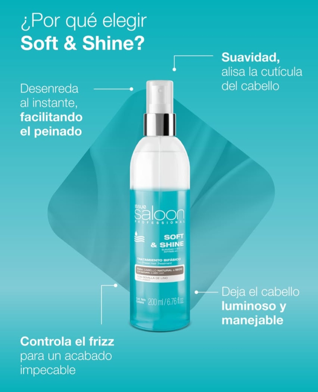 BIFASICO SEMILLA DE LINO X 200ML SALOON