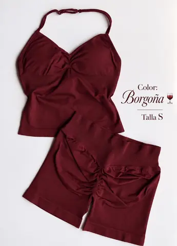 SET LARA  ( top larguito + short con push up)