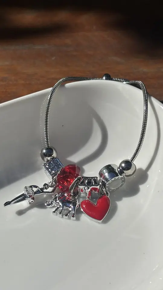Pulsera de Charms Roja