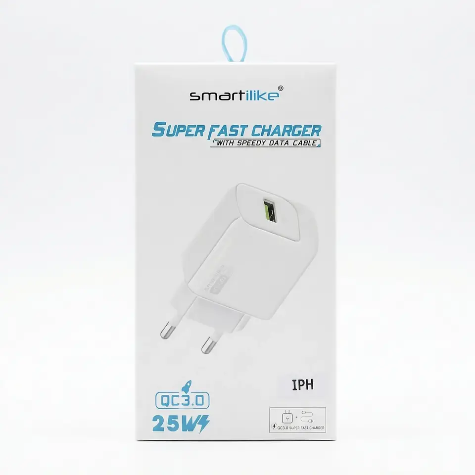 Cargador USB QC3.0 + Cable Lightning Smartlike (MT-Q03)