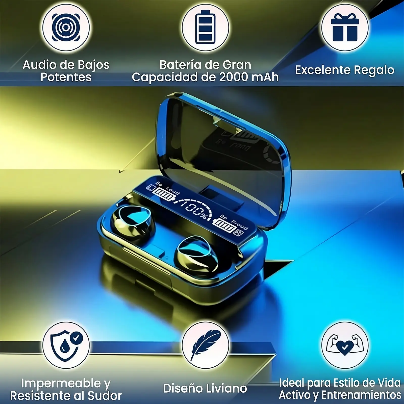 Auricular TWS M10  Bluetooth V5.3