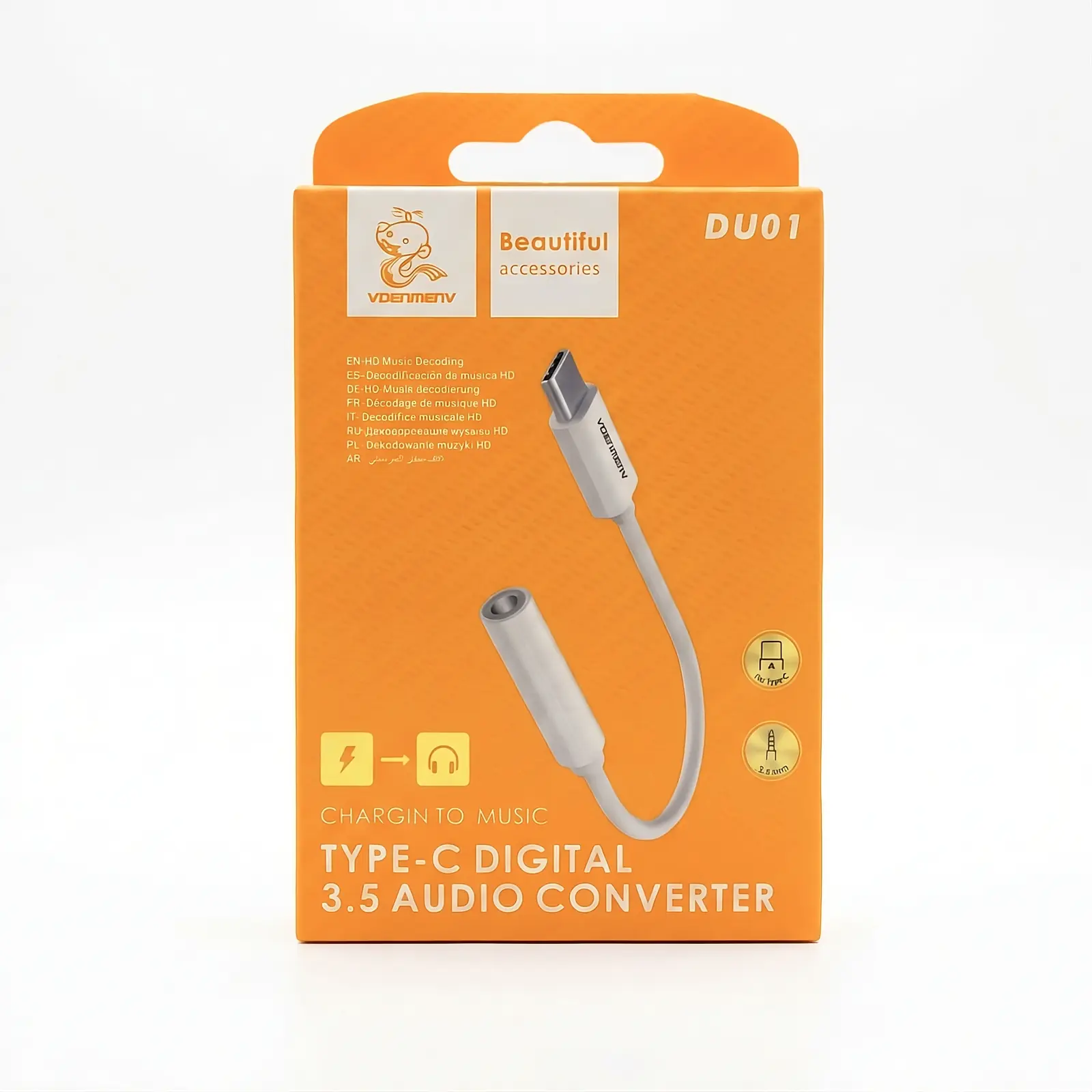 Adaptador Tipo-C a Jack 3.5mm VDENMENV DUO1