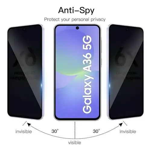 Samsung A35 5G/A36/ A55 5G y A56 5G Anti Espía Vidrio Templado