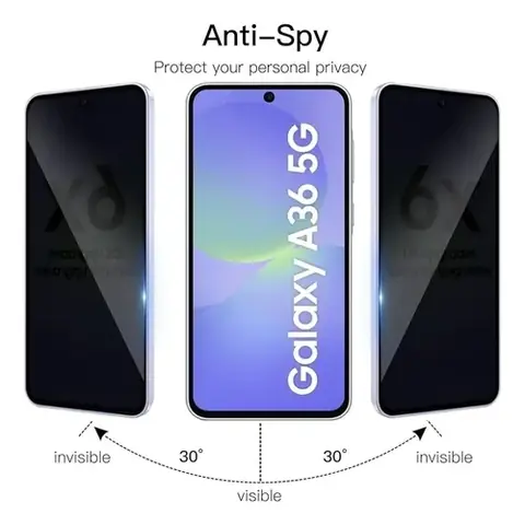 Samsung A35 5G/A36/ A55 5G y A56 5G Anti Espía Vidrio Templado