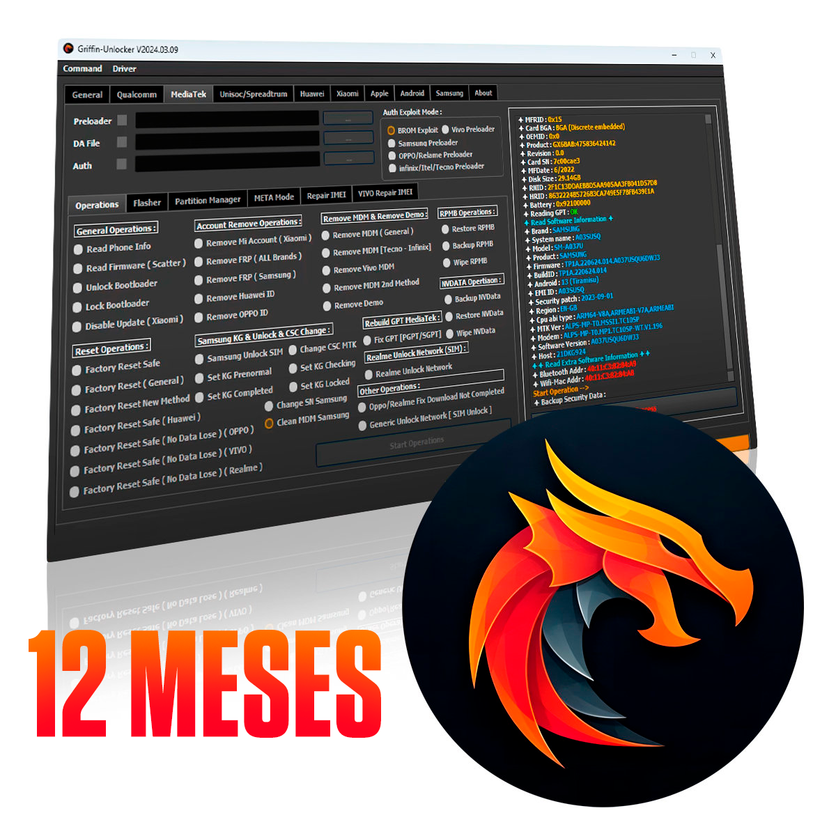 Licencia Griffin Unlocker 12 Meses