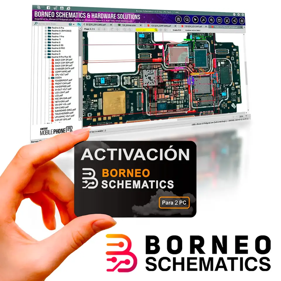 BORNEO SCHEMATIC - 2 PC Activación Nueva /Renovación - 6 Meses