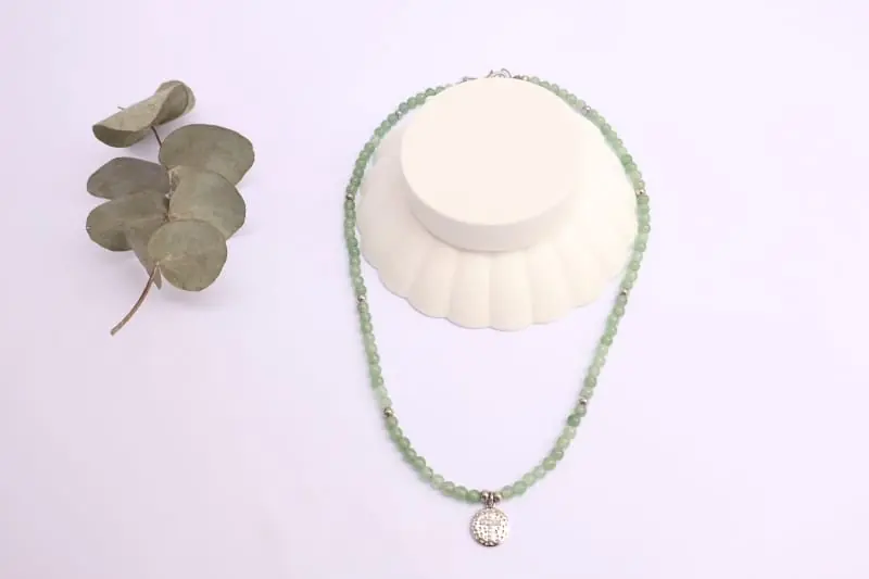 COLLAR  CUARZO VERDE