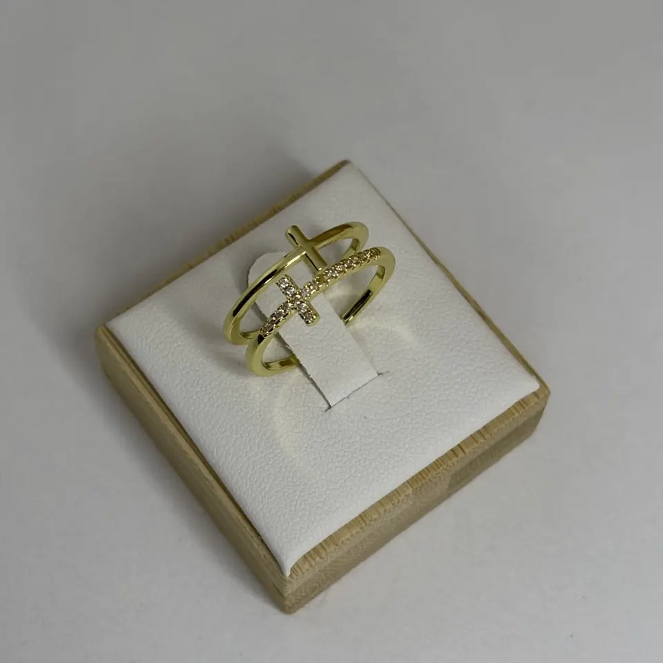anillo cruz regulable