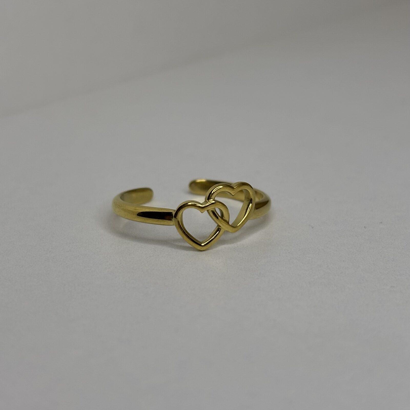 anillo corazones regulables