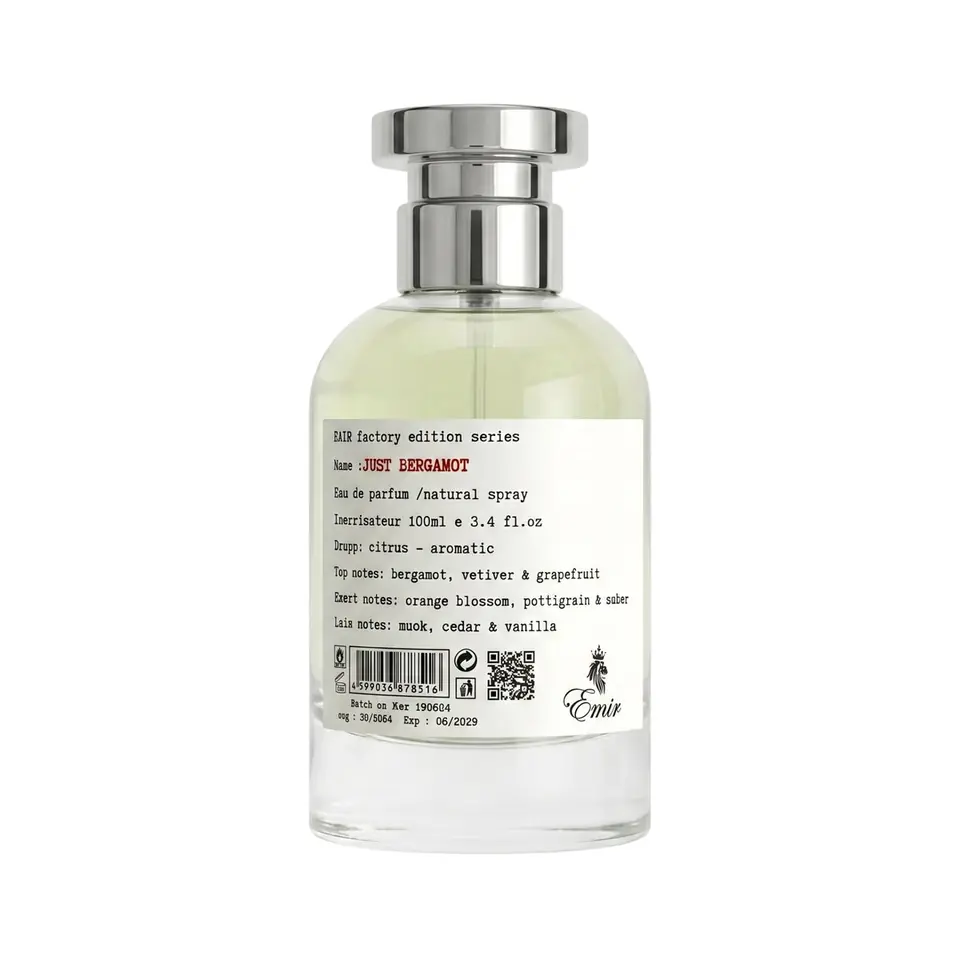 JUST BERGAMOT FACTORY EDITION EMIR EAU DE PARFUM