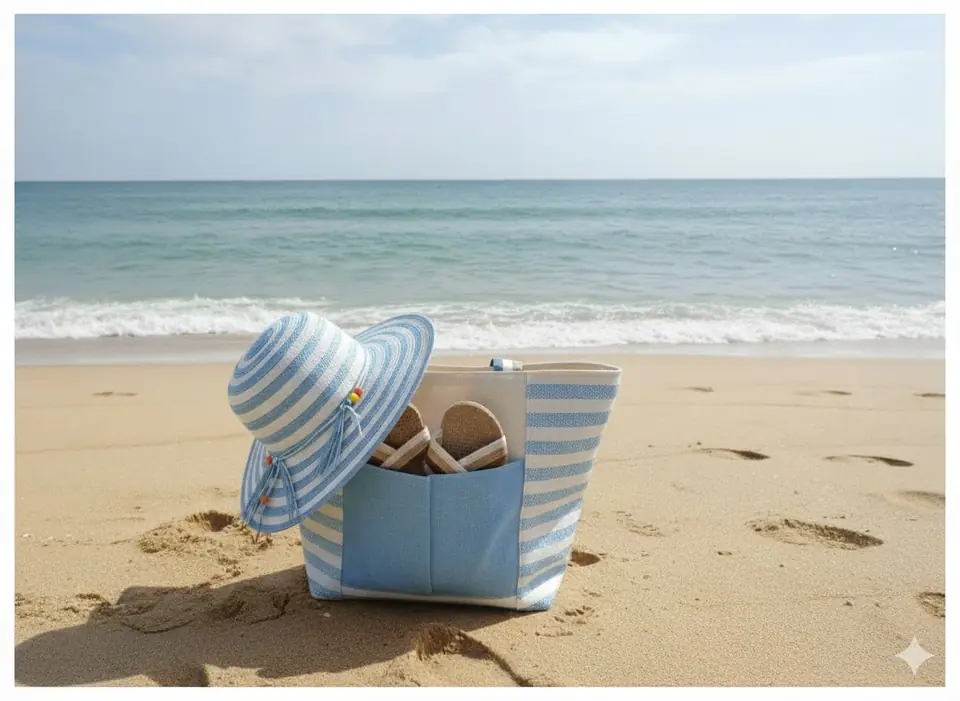 ✨ Set de Playa a Rayas Turquesa ✨